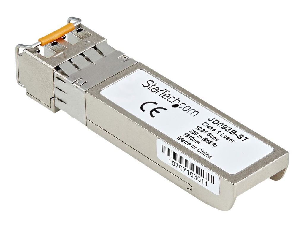 StarTech.com JD093B-ST Transceiver Modul (SFP+ Module, 10GBase-LR HP kompatibel, Glasfaser, 1310nm, LC Single Mode mit DDM)