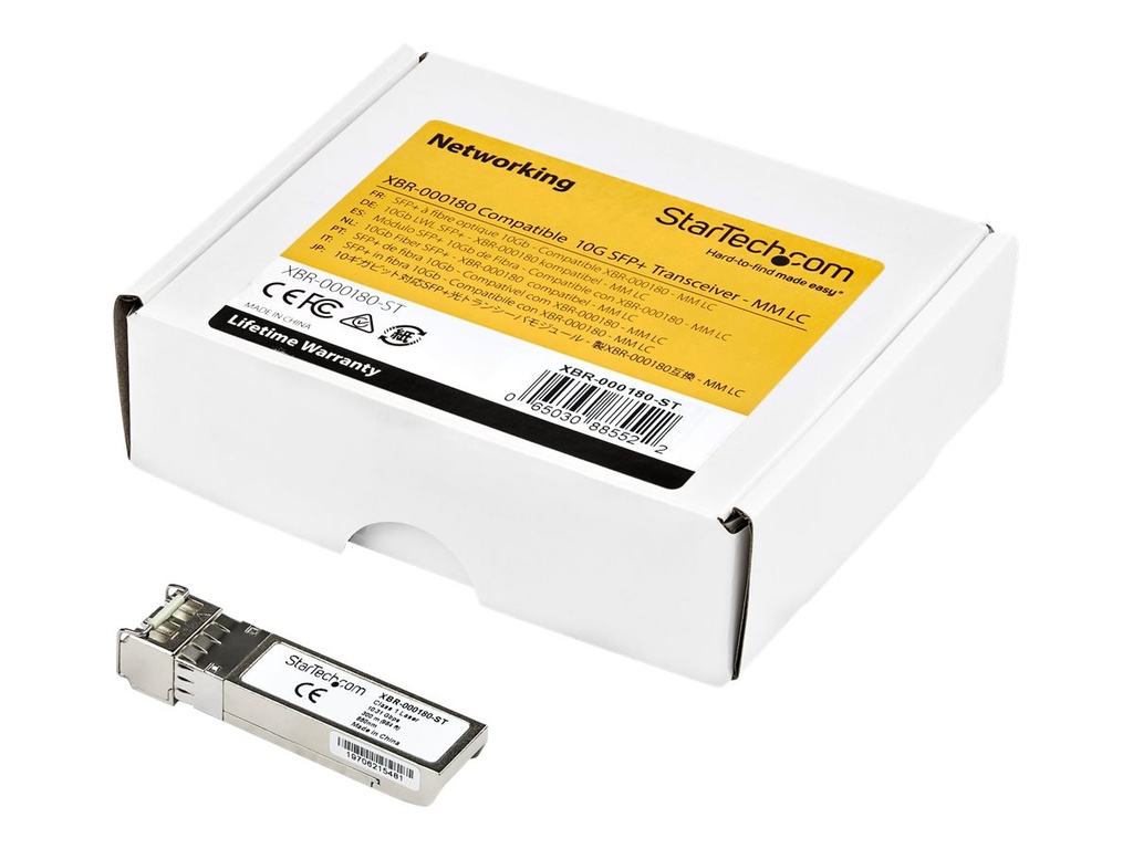 StarTech.com SFP-10GBASE-LRM-ST Transceiver Modul (SFP+ Module, 10GBase-LRM Cisco kompatibel, Glasfaser, 1310nm, LC Multimode mit DDM)