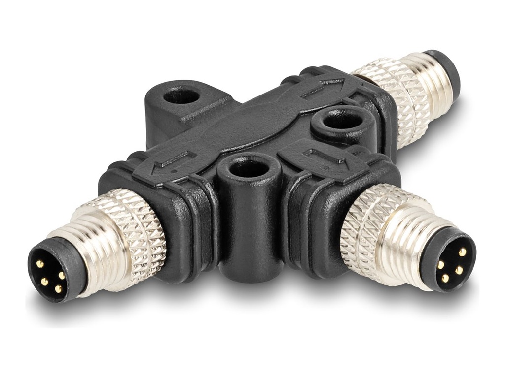 [60574] Delock Netzwerk-Splitter - 4-poliger M8 (M)