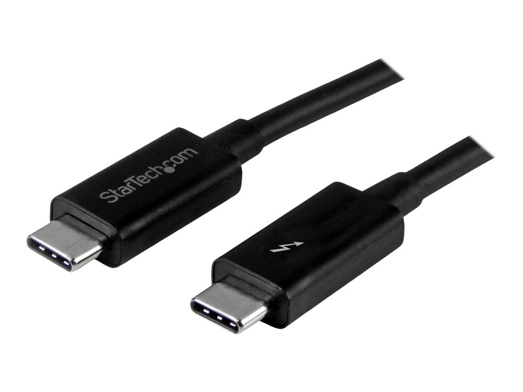 StarTech.com StarTech 1m (3.3ft) Thunderbolt 3 Cable, 20Gbps, 100W PD, 4K Video, Thunderbolt-Certified, Compatible w/ TB4/USB 3.2/DisplayPort - Thunderbolt-Kabel - USB-C (M)