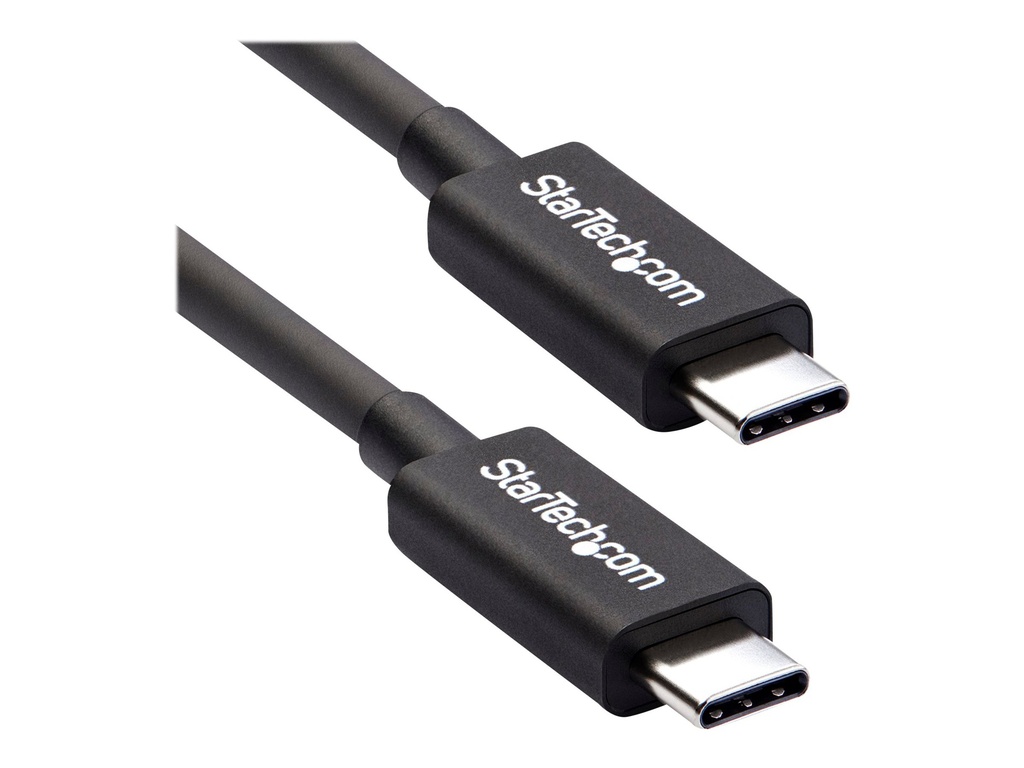 StarTech.com StarTech 2m (6.6ft) Thunderbolt 3 Cable, 20Gbps, 100W PD, 4K Video, Thunderbolt-Certified, Compatible w/ TB4/USB 3.2/DisplayPort - Thunderbolt-Kabel - USB-C (M)
