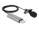 Delock USB Tie Lavalier Microphone - Mikrofon