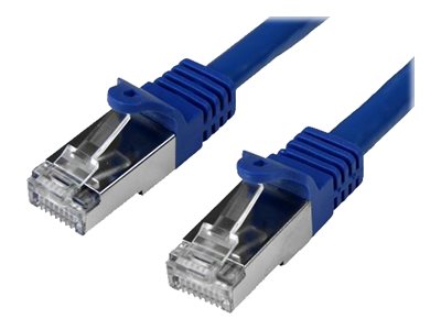 StarTech.com Startech 50cm CAT6 Ethernet Cable, 10 Gigabit Shielded Snagless RJ45 100W PoE Patch Cord, CAT 6 10GbE SFTP Network Cable w/Strain Relief, Blue, Wiring is UL Certified/TIA - Category 6 - 26AWG (N6SPAT50CMBL)
