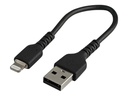 StarTech.com 15cm USB auf Lightning-Kabel - Schwarz