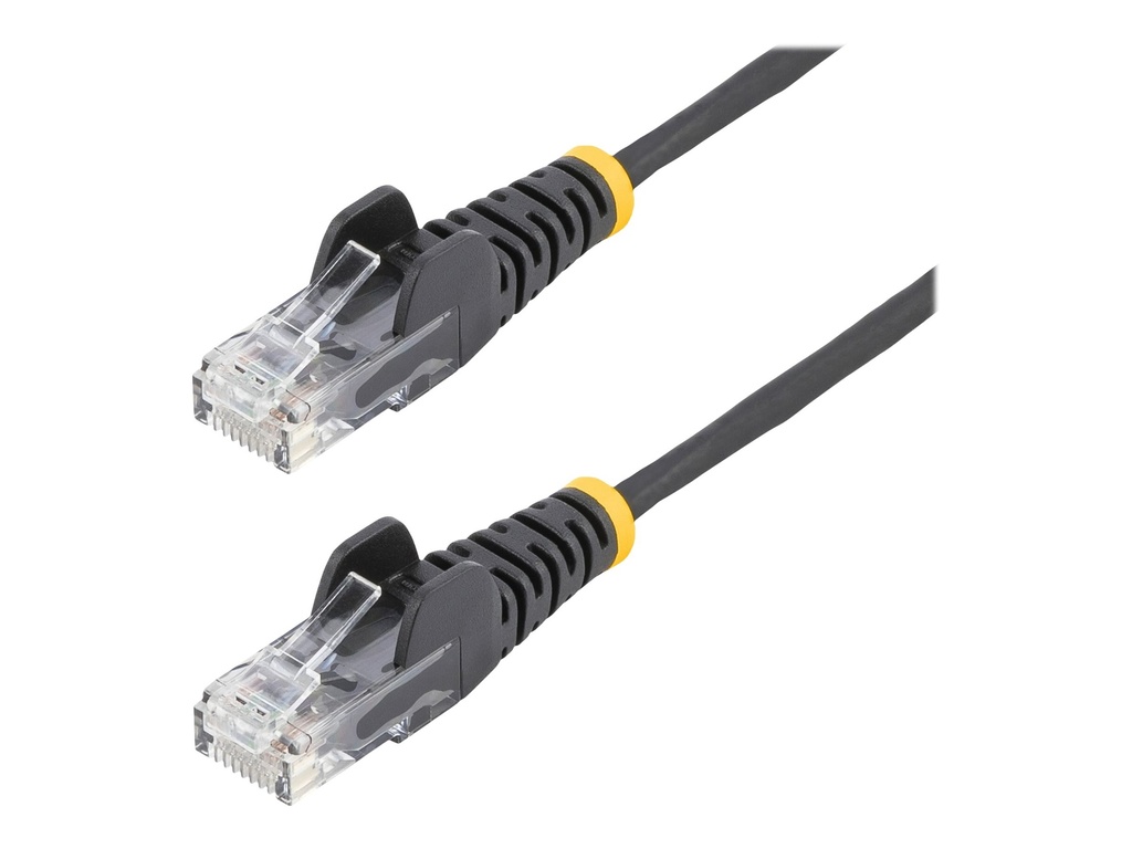 StarTech.com 3m Slim LSZH CAT6 Ethernet Cable, 10 Gigabit Snagless RJ45 100W PoE Patch Cord, CAT 6 10GbE UTP Network Cable w/Strain Relief, Black, ETL, Low Smoke Zero Halogen - Category 6 - 28AWG (N6PAT300CMBKS)