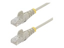 StarTech.com 2.5m Slim LSZH CAT6 Ethernet Cable, 10 Gigabit Snagless RJ45 100W PoE Patch Cord, CAT 6 10GbE UTP Network Cable w/Strain Relief, Grey, ETL, Low Smoke Zero Halogen - Category 6 - 28AWG (N6PAT250CMGRS)