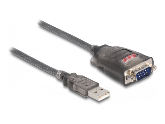 Delock Netzwerkadapter - USB - RS-232 - Schwarz
