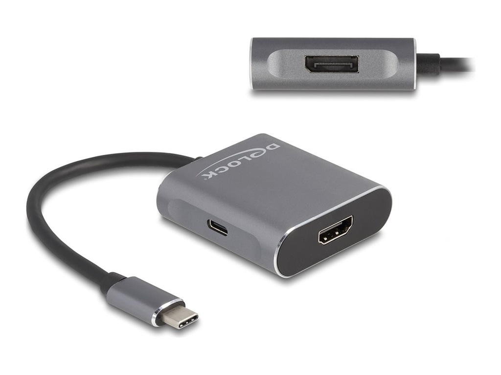 Delock Video-/Audio-Splitter - 1 x USB-C +