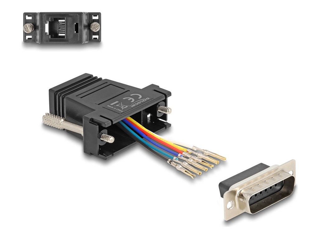 Delock Assembly Kit - Serieller Adapter - 15 pin D-Sub (DB-15)