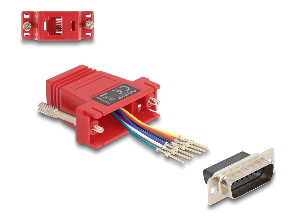 Delock Assembly Kit - Serieller Adapter - 15 pin D-Sub (DB-15)