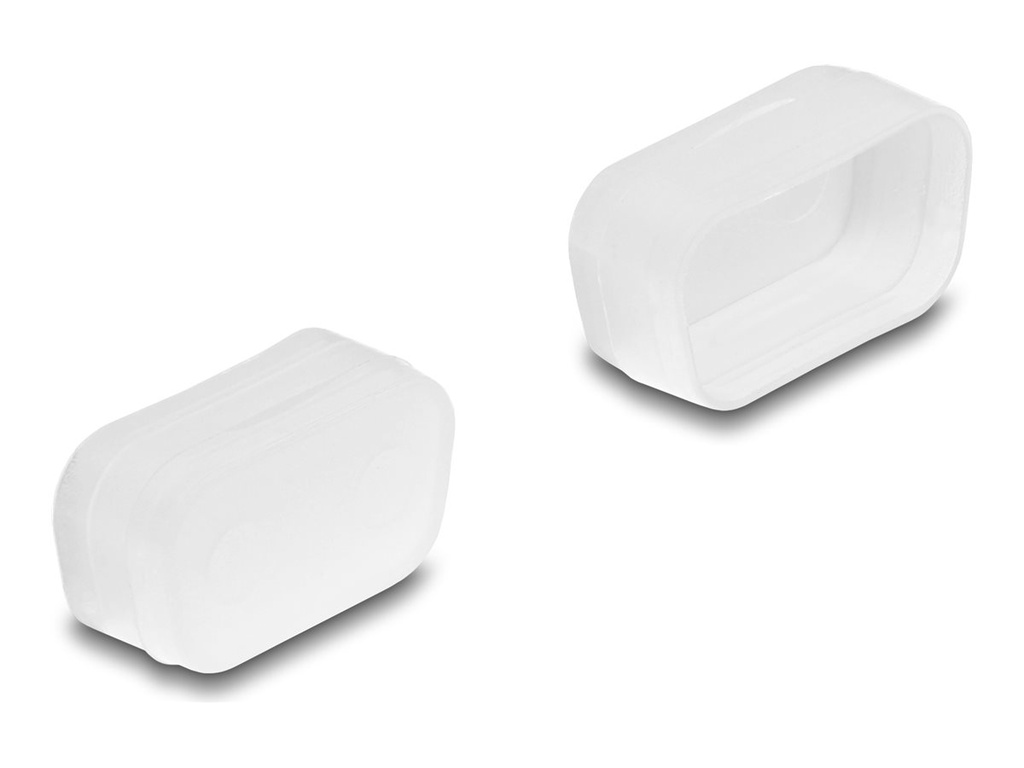 Delock Stecker-Staubschutz - für D-Sub 9/D-Sub 15 VGA männlich - durchsichtig (Packung mit 2)