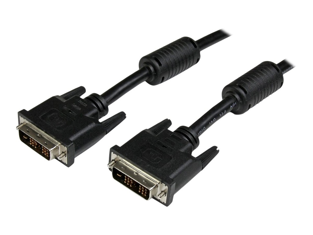 StarTech.com 5m DVI-D Single Link Kabel - St/St - DVI Monitorkabel - 1920x1200 - DVI Verbindungskabel/Anschlusskabel - Schwarz - DVI-Kabel - Single Link - DVI-D (M)