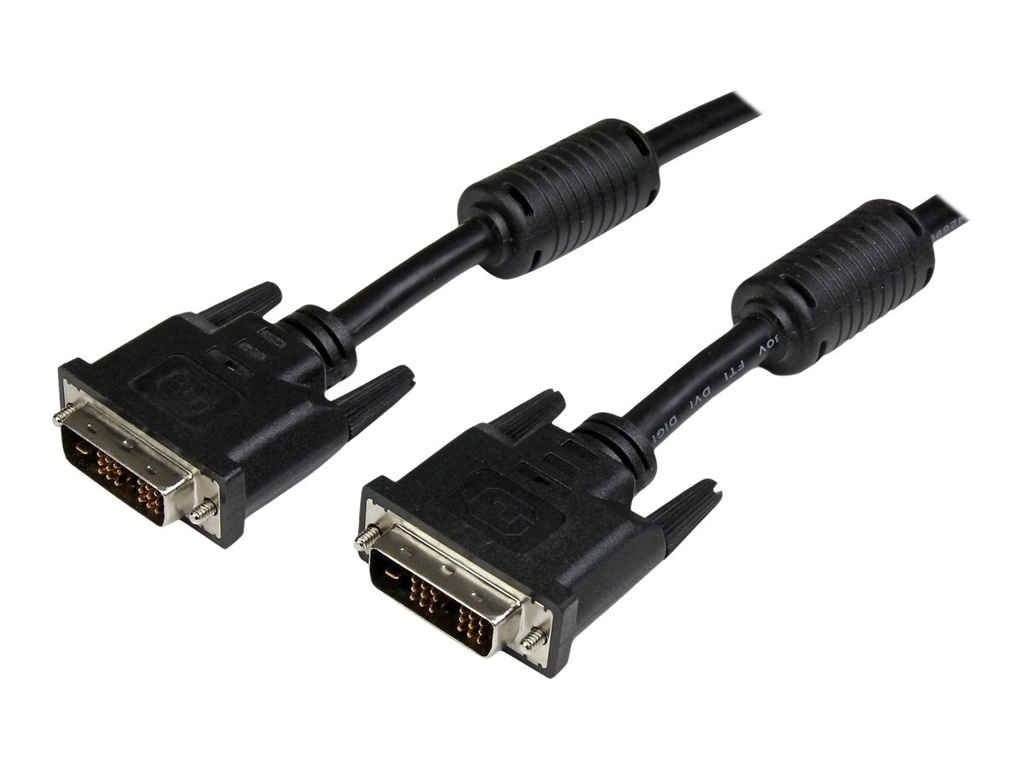 StarTech.com 3m DVI-D Single Link Kabel - St/St - DVI Monitorkabel - 1920x1200 - DVI Verbindungskabel/Anschlusskabel - Schwarz - DVI-Kabel - Single Link - DVI-D (M)
