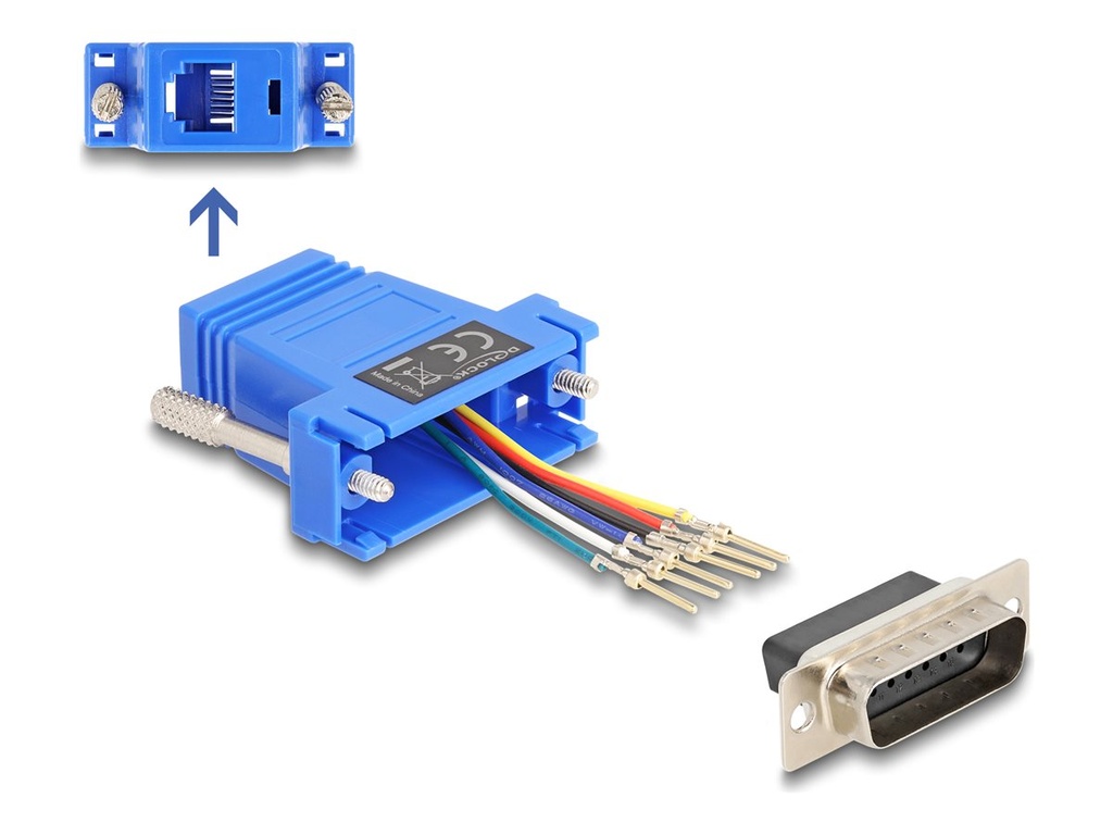 Delock Assembly Kit - Serieller Adapter - 15 pin D-Sub (DB-15)