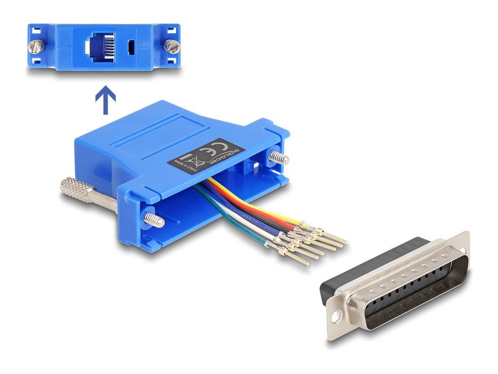 Delock Assembly Kit - Serieller Adapter - DB-25 (M)