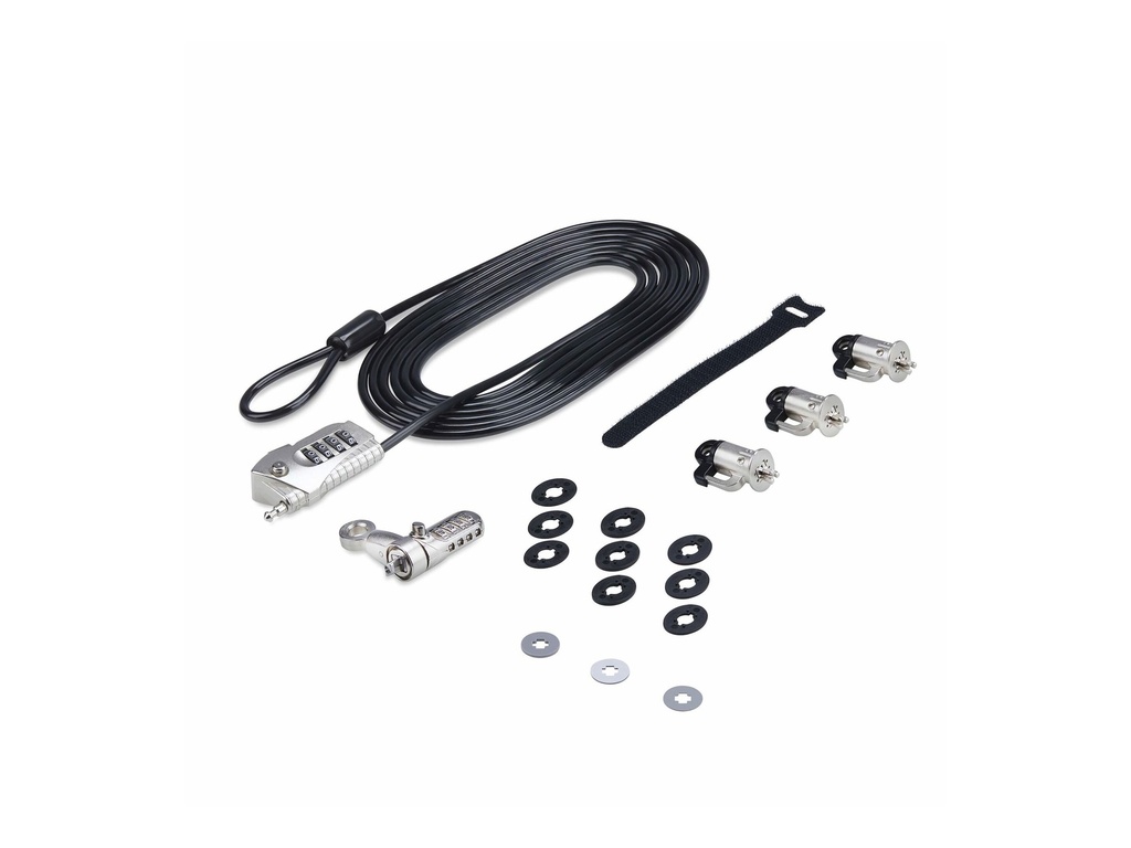 StarTech.com Laptop/Desktop & Peripheral Lock Kit, 9.8ft (3m)