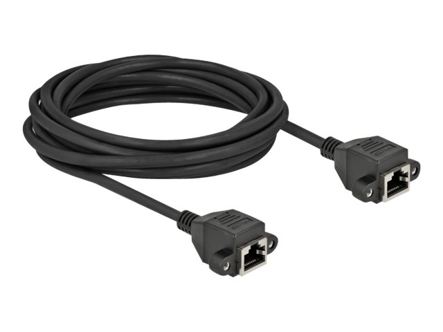 Delock Netzwerkkabel - RJ-45 (W) schraubbar zu RJ-45 (W)