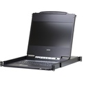 ATEN 17.3 Widescreen DVI/HDMI Full HD LCD Console - KVM-Umschalter - DVI