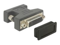 Delock Dust Cover for DVI female - Schutzumschlag - Schwarz (Packung mit 10)