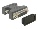 Delock Dust Cover for DVI female - Schutzumschlag - Schwarz (Packung mit 10)