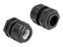 Delock Kabelverschraubung (M20) - Schwarz (Packung mit 2)