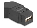 Delock USB-Adapter - USB (W) Paneel montierbar zu USB (W)