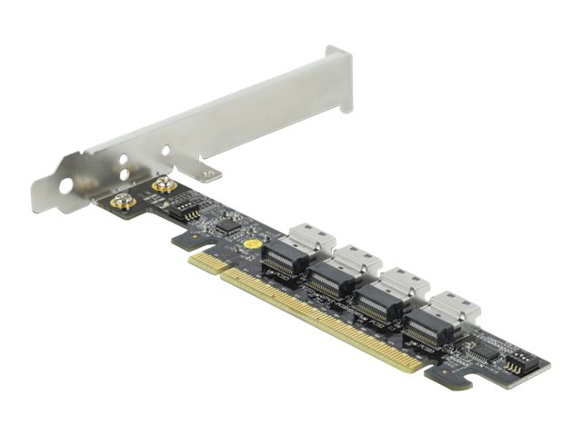 Delock PCI Express x16 Card to 4 x internal SFF-8654 4i NVMe
