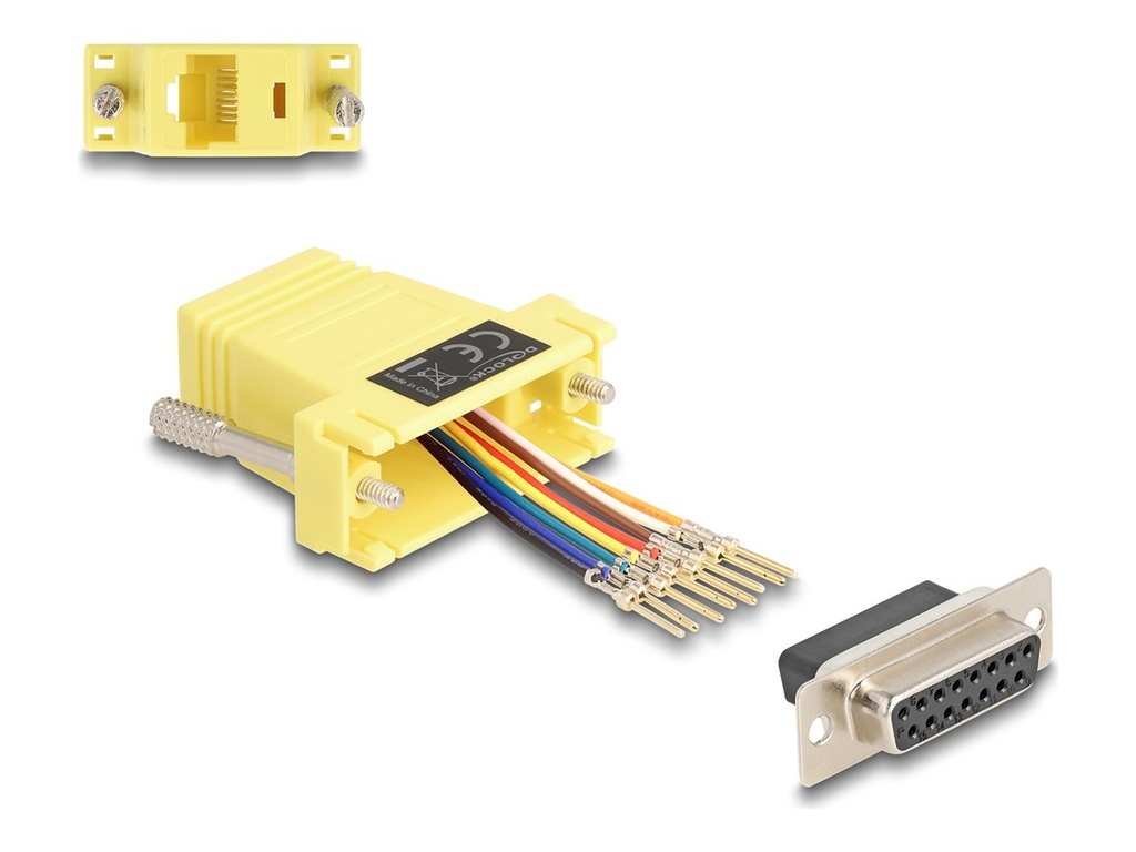 Delock Assembly Kit - Serieller Adapter - 15 pin D-Sub (DB-15)