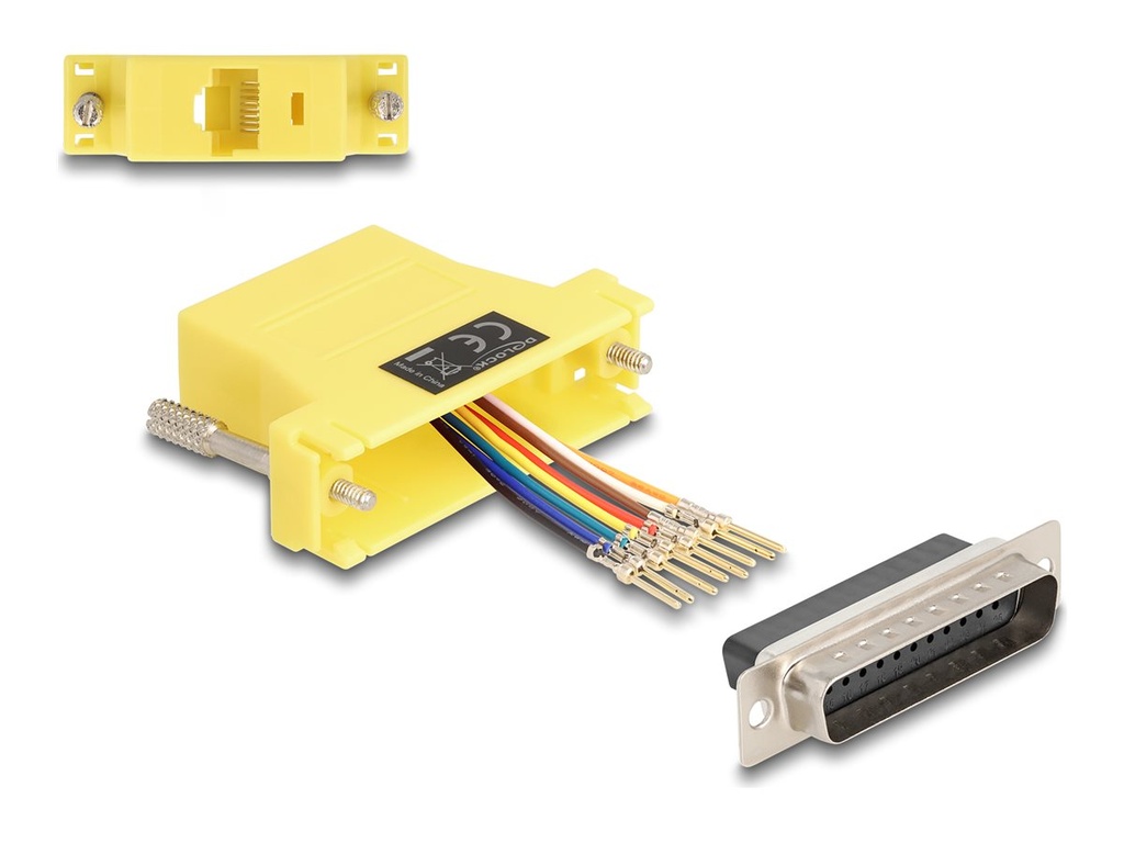 Delock Assembly Kit - Serieller Adapter - DB-25 (M)