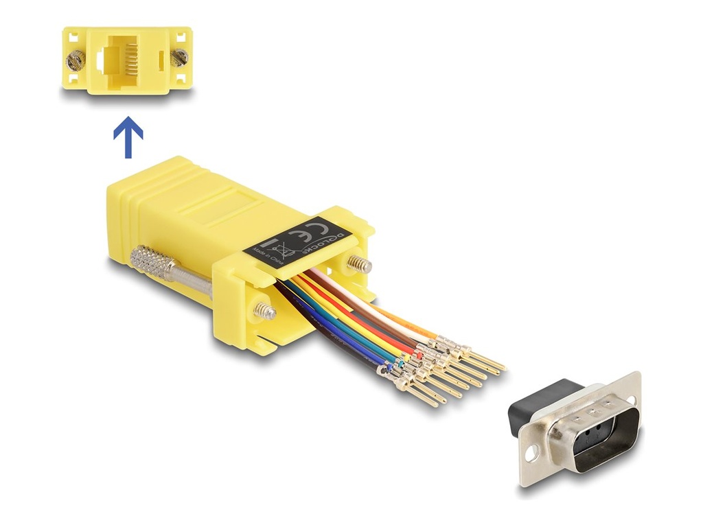 Delock Assembly Kit - Serieller Adapter - DB-9 (M)