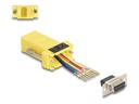 Delock Serieller Adapter - DB-9 (W) schraubbar zu RJ-45 (8-polig)