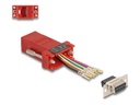 Delock Serieller Adapter - DB-9 (W) schraubbar zu RJ-45 (8-polig)