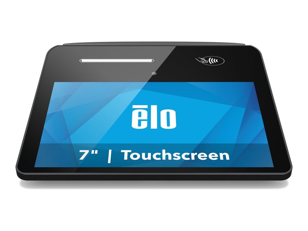 [E863808] Elo Touch Solutions Elo Pay 7" - All-in-One (Komplettlösung) - 1 x Snapdragon 660 2.2 GHz - RAM 4 GB - Flash 64 GB - NFC - WLAN: 802.11a/b/g/n/ac, Bluetooth 5.0, NFC - Android 12 - Monitor: LCD 17.8 cm (7")
