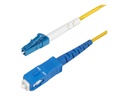 StarTech.com 5m (16.4ft) LC to SC (UPC) OS2 Single Mode Fiber Cable - Patch-Kabel - LC/UPC Einzelmodus (M)