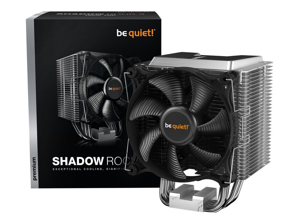 Be Quiet! Shadow Rock 3 - Prozessor-Luftkühler - (für: LGA1150, LGA1151, LGA1155, LGA1200, LGA1700, LGA2011-3 (Square ILM)