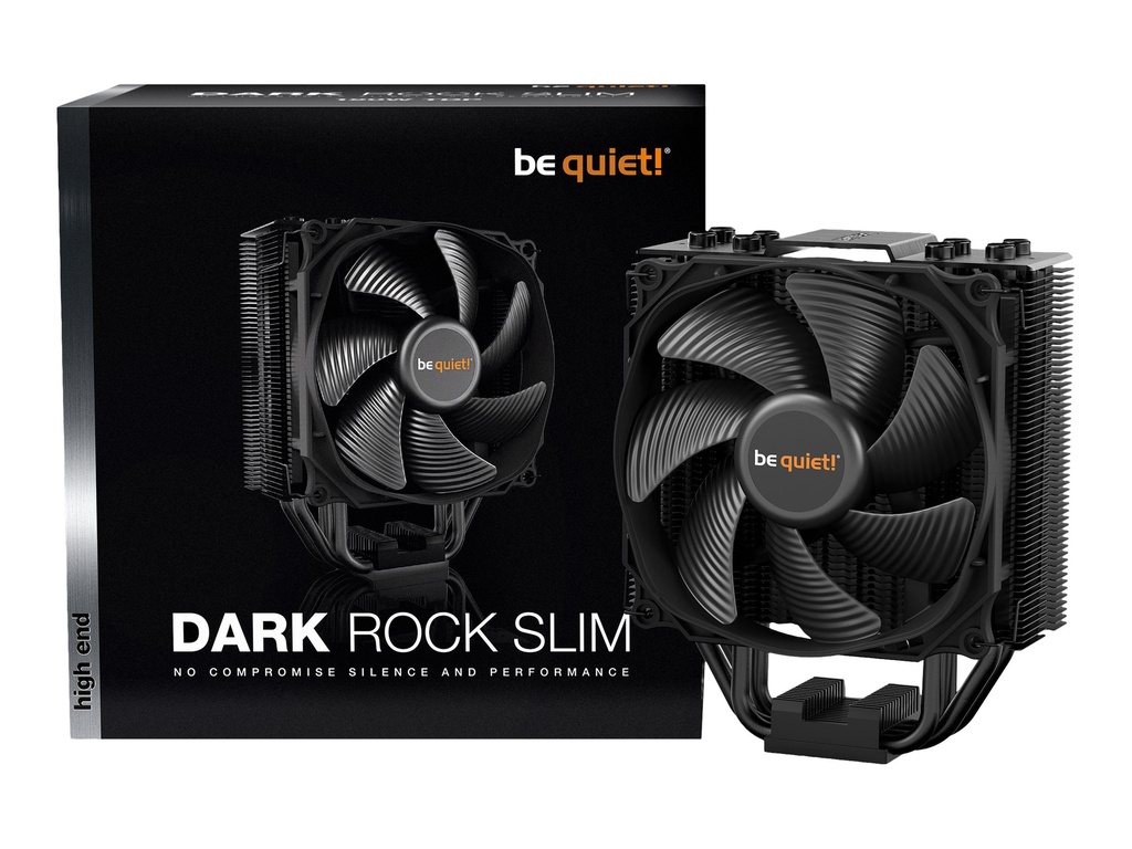 [BK024] Be Quiet! Dark Rock Slim - Prozessor-Luftkühler - (für: LGA1150, LGA1151, LGA1155, LGA1200, LGA1700, LGA2011-3 (Square ILM)