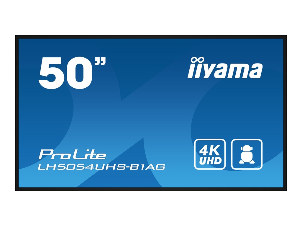 Iiyama LH5054UHS-B1AG - 125.7 cm (50") Diagonalklasse LH54 Series LCD-Display mit LED-Hintergrundbeleuchtung - interaktive Digital Signage - mit Integrierter SoC-Mediaplayer - 4K UHD (2160p)