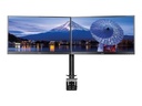 Iiyama DS1002C-B1 - Befestigungskit - einstellbarer Arm - für 2 Monitore - Schwarz - Bildschirmgröße: 25.4-76.2 cm (10"-30")