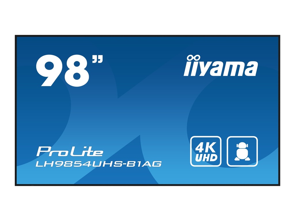 [LH9854UHS-B1AG] Iiyama LH9854UHS-B1AG - 249 cm (98") Diagonalklasse LH54 Series LCD-Display mit LED-Hintergrundbeleuchtung - interaktive Digital Signage - mit Integrierter SoC-Mediaplayer - 4K UHD (2160p)