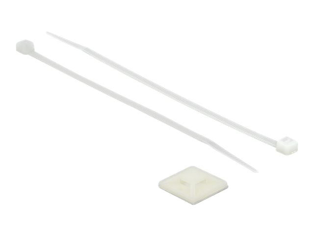 Delock Kabelbinderhalterung - weiß