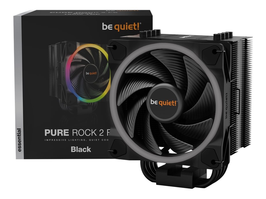 Be Quiet! Pure Rock 2 FX - Prozessor-Luftkühler - (für: LGA1150, LGA1151, LGA1155, LGA1200, LGA1700, LGA2011, LGA2011-3 (Square ILM)