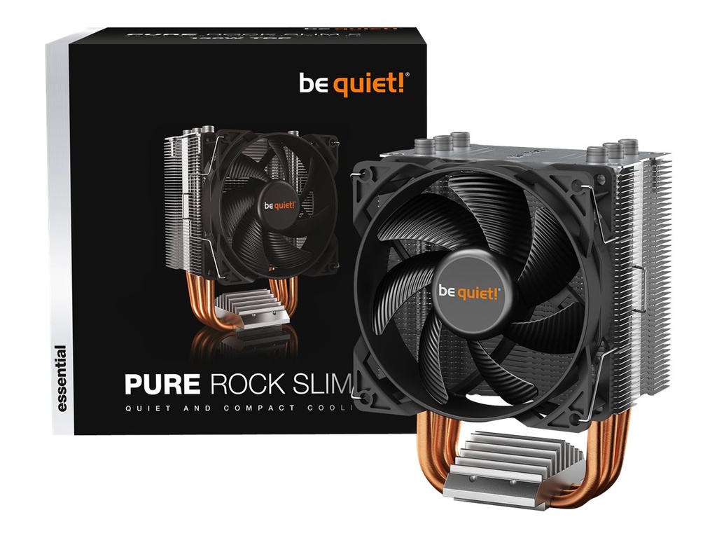 Be Quiet! Pure Rock Slim 2 - Prozessor-Luftkühler - (für: LGA1150, LGA1151, LGA1155, LGA1200, LGA1700, AM4, AM5)