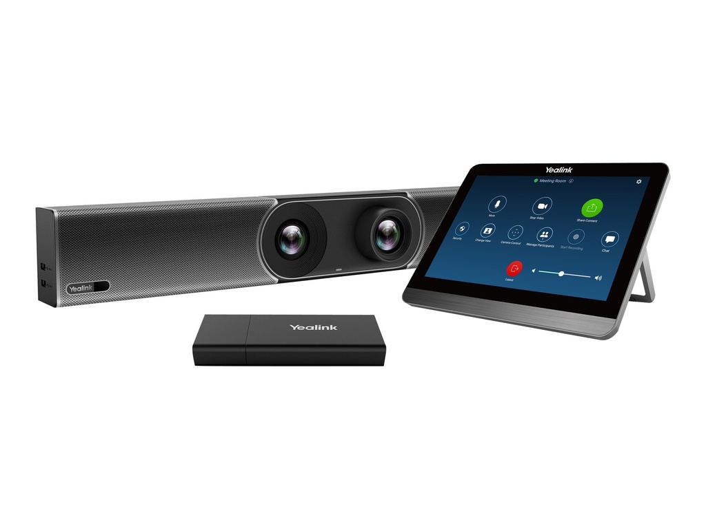 Yealink MeetingBar A30 - All-in-One Videokonferenz-Leiste (Videoleiste, kabelloses Sharing-Pod, Touchkonsole)