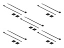 Delock Kabelbinderhalterung - Schwarz