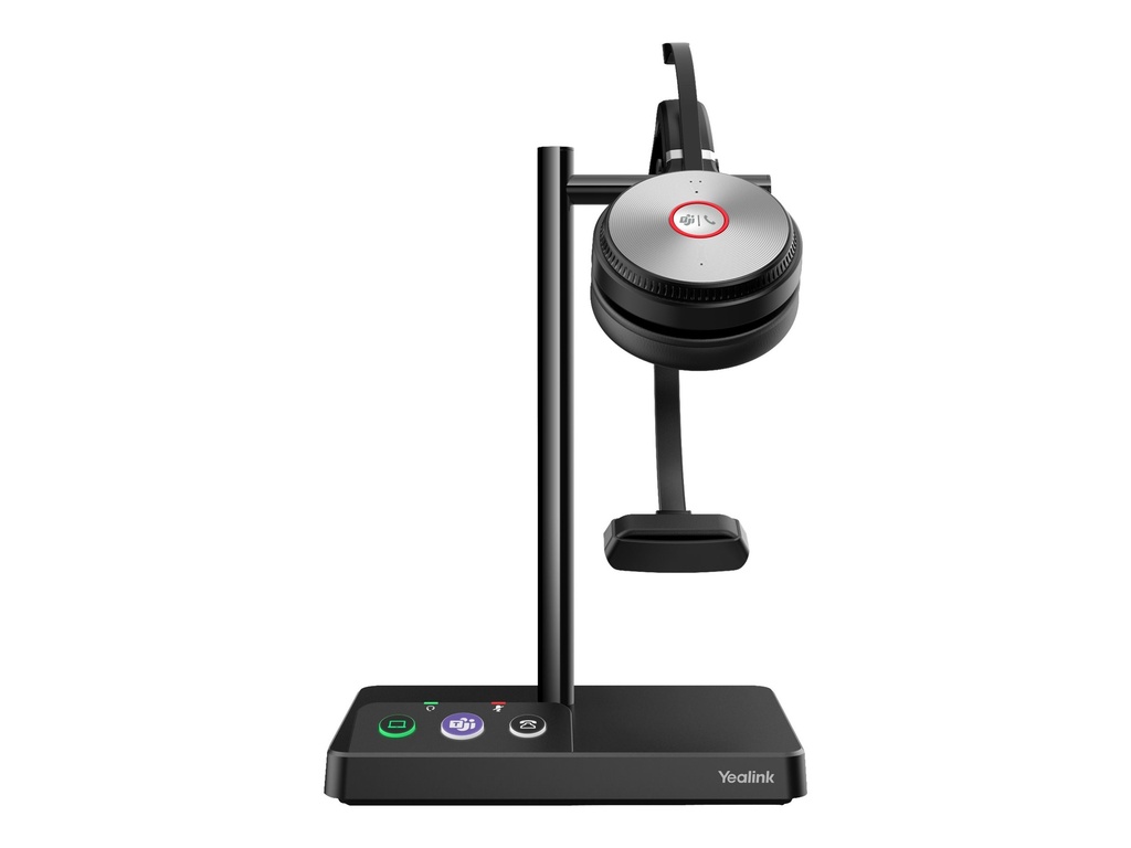 Yealink WH62 Mono - Für Microsoft Teams - Headset - On-Ear - DECT - kabellos - Headset - 20 KHz