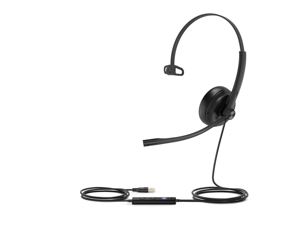 Yealink UH34 Mono Teams Headset - Kabelgebunden - Büro/Callcenter - 20 - 20000 Hz - 88 g - Kopfhörer - Schwarz