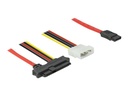 Delock SATA- / SAS-Kabel - SAS 12Gbit/s - interne Stromversorgung, 4-polig, interne SAS, 29-polig (SFF-8482)