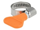 Delock Schlauchschelle - geeignet für 12 - 20 mm Schlauch - orange (Packung mit 5)