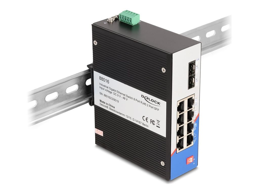 Delock Switch - 8 x 10/100/1000 + 2 x SFP