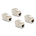 Delock Modulare Eingabe - CAT 6a - STP - RJ-45 - weiß (Packung mit 4)